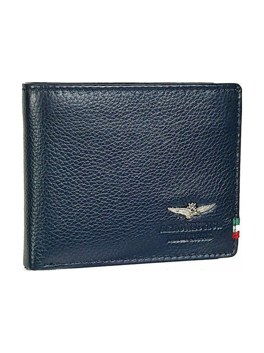 Blue Leather Men's Wallet