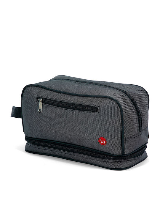 Herren Necessaire in Gray Farbe 28cm