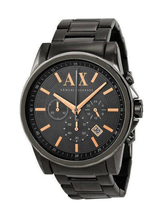 Armani Exchange Battery Watch with Metal Bracelet Black AX2086