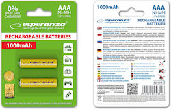 Esperanza Wiederaufladbare Batterien AAA Ni-MH ...