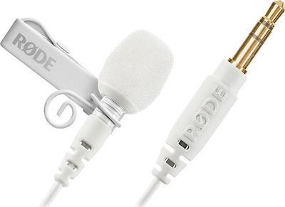 Rode Condenser 3.5mm Microphone Lavalier GO Lapel for Voice In White Colour