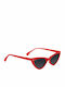 OJO Sunglasses OJO Sunglasses Woman with Red Horn-Rimmed Frame and Black Lens