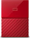 Western Digital My Passport (2016) USB 3.0 External 2.5" HDD 1TB Red