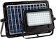 Elmark Waterproof Solar LED Flood Light 50W Cold White 6000K with Photocell IP65