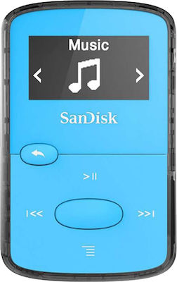 Sandisk Clip Jam MP3 Player (8GB) με Οθόνη OLED 0.96" Μπλε