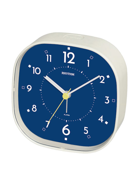 Rhythm Tabletop Clock with Alarm 8RE672WR03