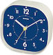 Rhythm Tabletop Clock with Alarm 8RE672WR03