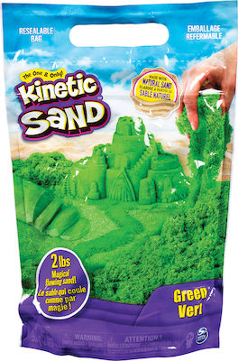 Spin Master Kinetic Sand Colour Bag Green für Kinder ab 3+ Jahren