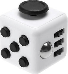 Anti Stress Fidget Cube 6 Sides Λευκό
