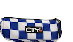 Lyc Sac Eclair Blue Checkers Κασετίνα Βαρελάκι με 1 Θήκη