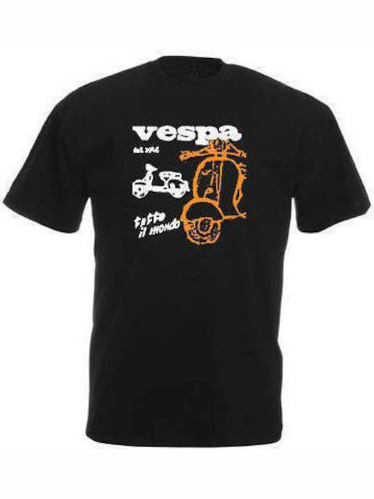 Vespa t-shirt Schwarz