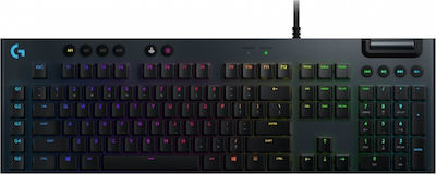 Logitech G815 Lightsync RGB Gaming Tastatură Mecanică cu GL Linear switch-uri și iluminare RGB (Engleză US)