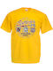 Casual T-shirt Men Yellow