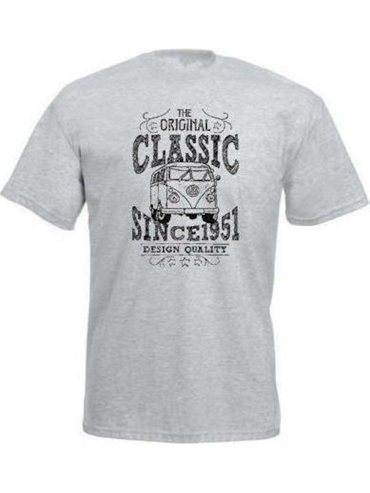 Klassisches Van-T-Shirt Grau Melange