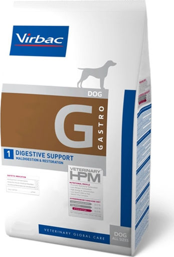 Virbac Gastro Digestive Support 1.5kg Trockenfutter Diät für erwachsene Hunde mit Huhn und Schweinefleisch