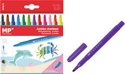 Madrid Papel Markere Jumbo Set 12 Culori