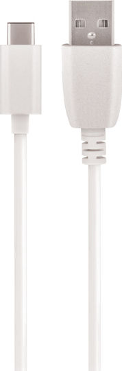 Maxlife Maxlife 1001 USB 2.0 Cable USB-C male - USB-A Λευκό 1m