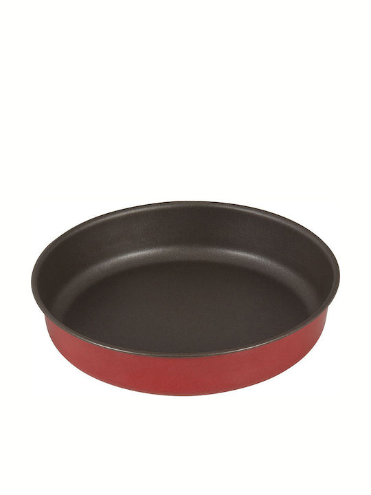 Pal Colors Baking Pan Round Aluminum with Non-stick Coating Red 30cm