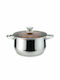Muhler Deep Stainless Steel Pot 4.3lt / 22cm