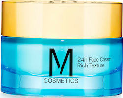 M Cosmetics Rich 24ωρη Ενυδατική Κρέμα Προσώπου για Ξηρές Επιδερμίδες 50ml