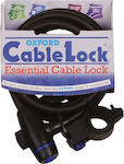 Oxford Cable Bicycle Cable Lock with Key Black