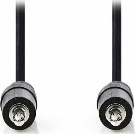 Nedis 3,5mm Klinkenkabel Male - 3,5mm Klinkenstecker Typ 3,5 mm Schwarz 0,5m