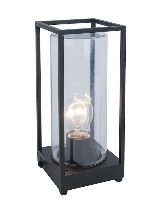 Lutec Flair Outdoor Lattern Lamp Built-In Led Black