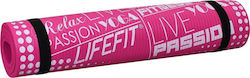 Lifefit Exclusive Yoga/Pilates Mat Pink (100x60x1cm)