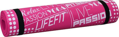 Lifefit Exclusive Covor de exerciții fizice Yoga/Pilates Roz (100x60x1cm)