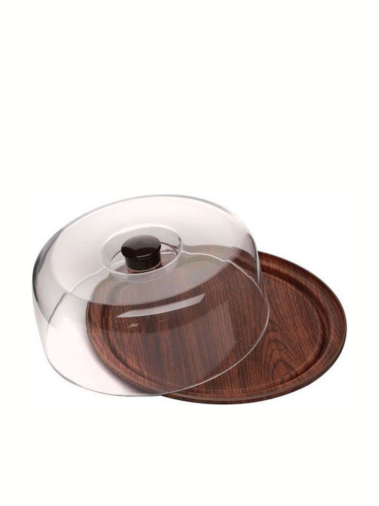 Evelin Cake Stand Brown 23x23x10cm