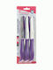 Viosarp General Use Knives Made of Stainless Steel Purple No22695 6 Pieces