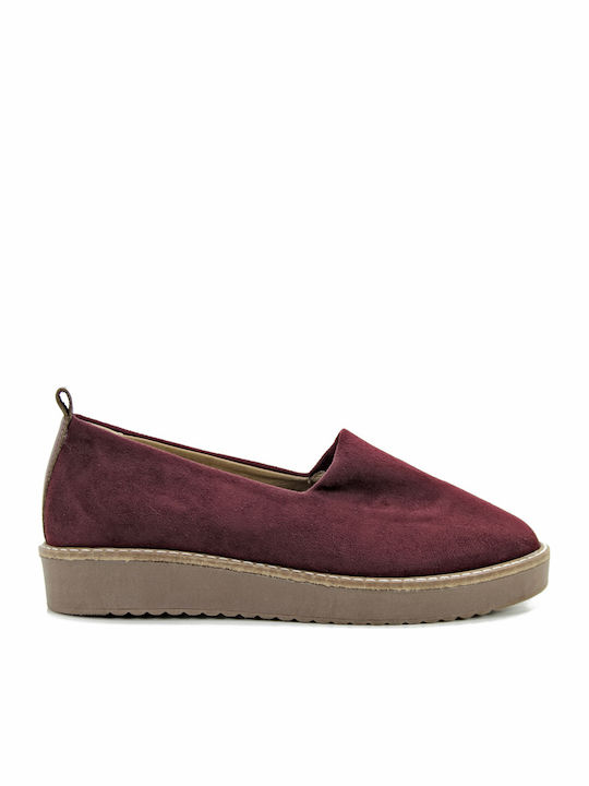 Γυναικεία Slip-On Μπορντό
