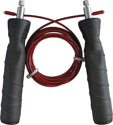 Amila Wire / PVC Jump Rope with Ball Bearings Red 3.3m