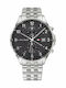 Tommy Hilfiger Montre West Мъжки Часовник 44mm Хронограф На Батерия Със Сребрист Стоманен Гривна