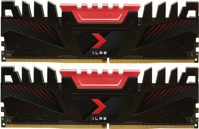 PNY XLR8 16GB DDR4 RAM με 2 Modules (2x8GB) και Ταχύτητα 3200 για Desktop