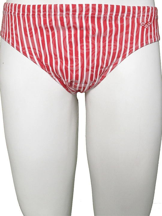 Arena Simeon Herren Badehose Slip Mehrfarbig Gestreift