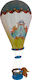 Αλεξάκης BAL006 Single Bulb Kids Lighting Pendant of Fabric