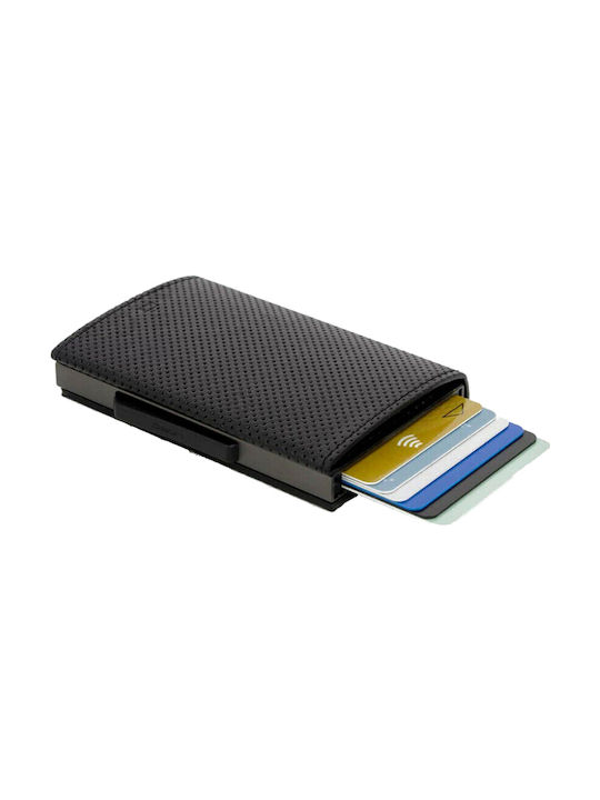 Ogon Designs Cascade Men's Leather Card Wallet with RFID Black