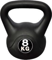 vidaXL Kettlebell από PVC 8kg Negru