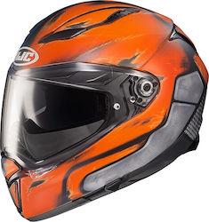HJC F70 Deathstroke Full Face Helmet with Sun Visor ECE 22.05 Dc Comics