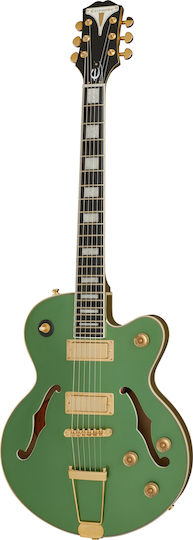 Epiphone Uptown Kat ES Ηλεκτρική Κιθάρα Semiacoustic με HH Διάταξη Μαγνητών Emerald Green Metallic