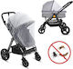Mosquito Net for Stroller Tulle with Elastic White