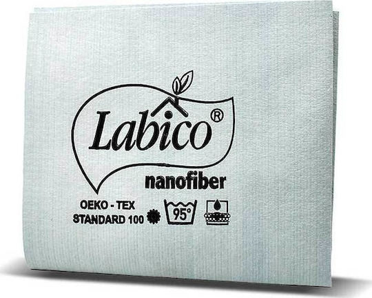 Labico 35x40см Кърпичка За Почистване Микрофибър Обща Употреба Сива 35x40см
