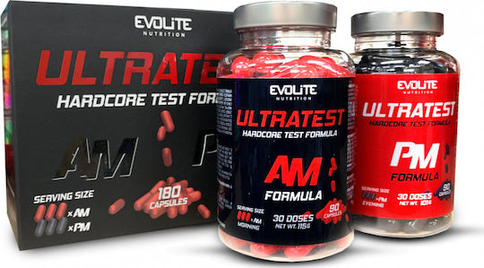 Evolite Ultra Test Συμπλήρωμα για Λίμπιντο & Ενίσχυση της Τεστοστερόνης 180 κάψουλες