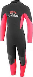 Aropec V20 Children's Full Diving Suit with Zip Black / Fuchsia 2mm DS-5B127C-2MM-V20-NPK