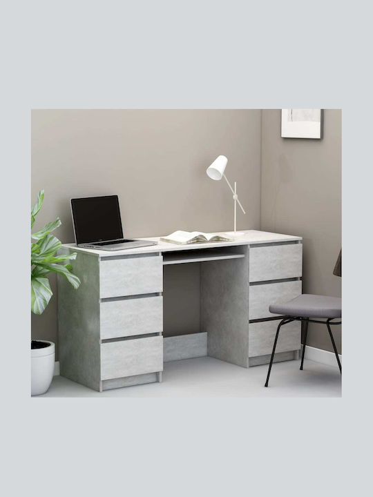 Birou Lemn Gri 140x50x77cm