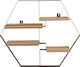 Shelf Wall Black 59.5x12x51cm