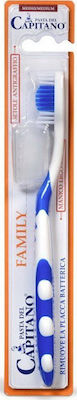 Pasta del Capitano Family Manual Toothbrush Medium Blue 1pcs