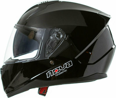 Nova Racing 330-DV Full Face Helmet with Sun Visor ECE 22.05 Black NV330DVB