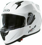 Nova Racing 330-DV White Motorradhelm Volles Gesicht ECE 22.05 NV330DVW